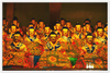 Gelato Global Print - Premium Semi-Glossy Paper Wooden Framed Poster - Array of Buddhas in Tibetan Monastery - Buddhism - Tibet
