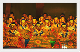 Gelato Global Print - Premium Semi-Glossy Paper Wooden Framed Poster - Array of Buddhas in Tibetan Monastery - Buddhism - Tibet